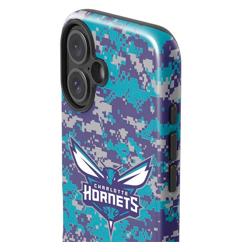 NBA Charlotte Hornets Digi Camo iPhone 16 Plus Impact Case